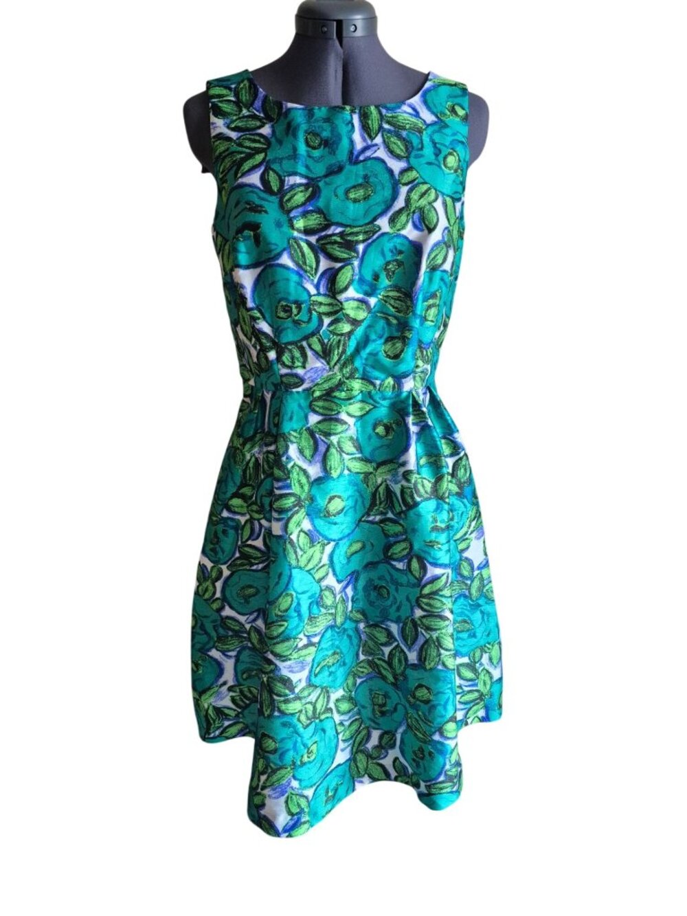 Liz Claiborne Floral Sleeveless Fit & Flare Dress Size 6